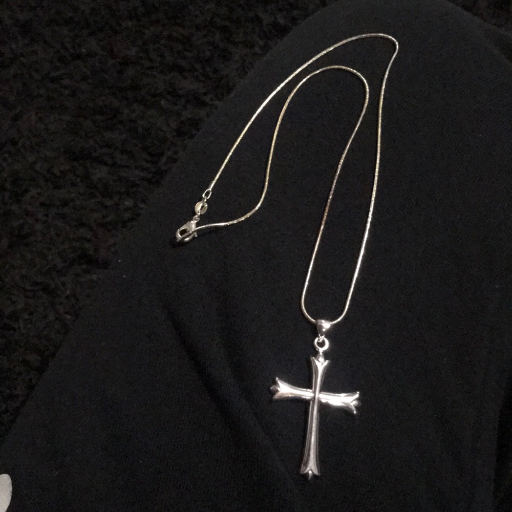 Silver Cross Necklace